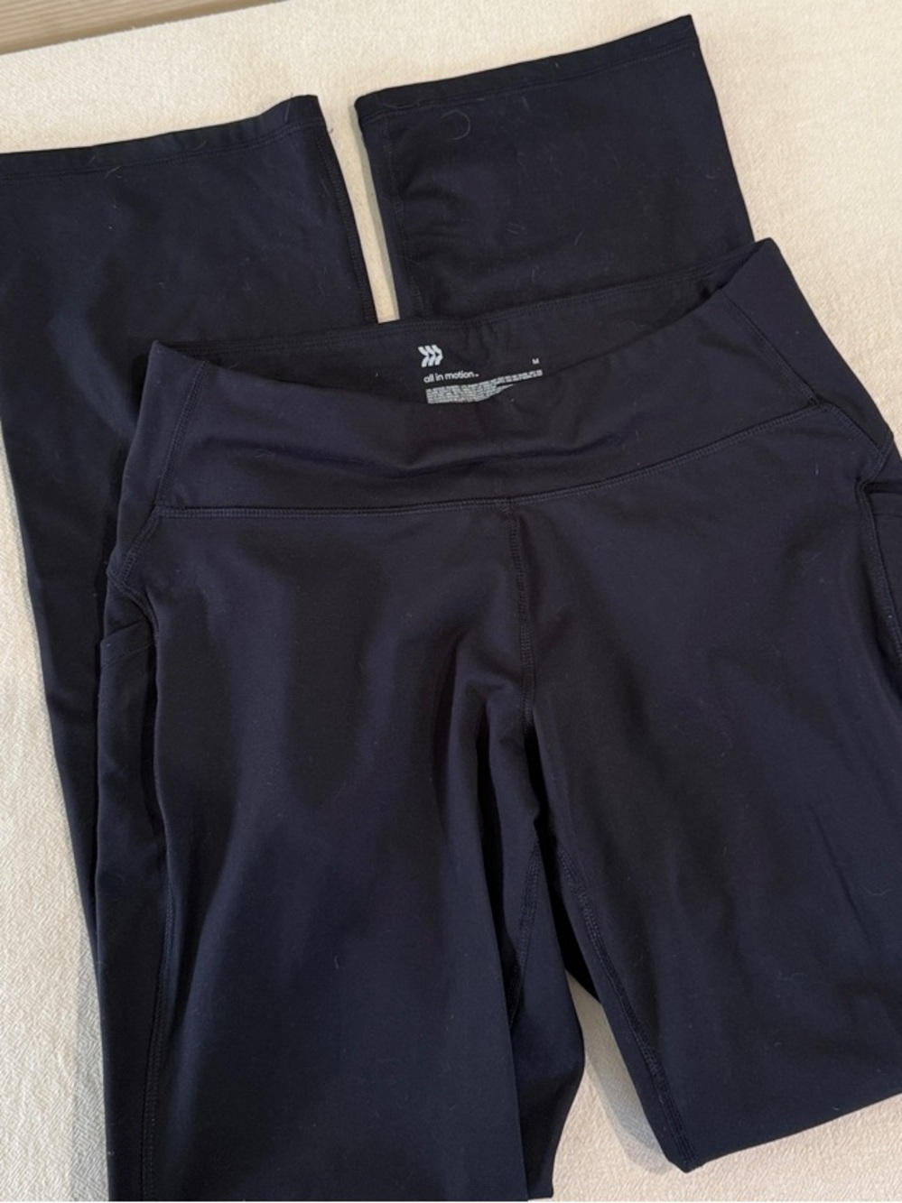 all in motion Black Women's High-Rise, Straight Leg Yoga Pants